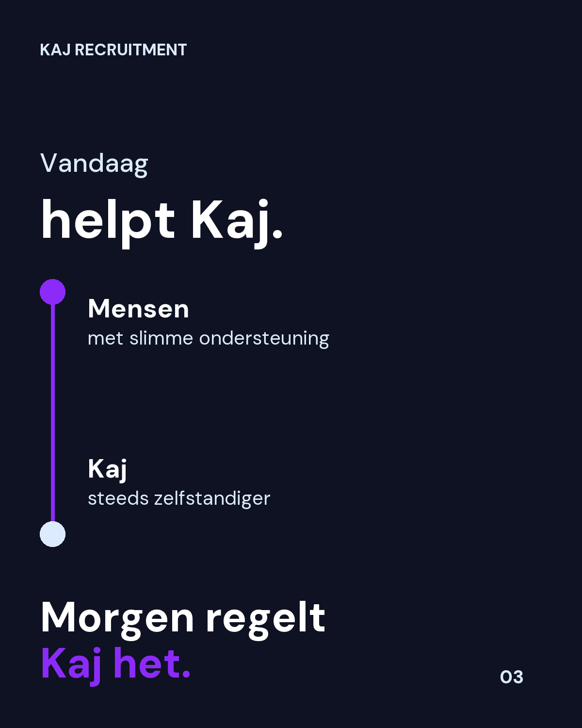 kaj campagne: vandaag helpt kaj, morgen regelt kaj het